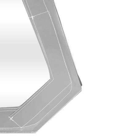 HAUT DE PORTE MÉHARI DROIT AVEC FERMETURE ÉCLAIR GRIS