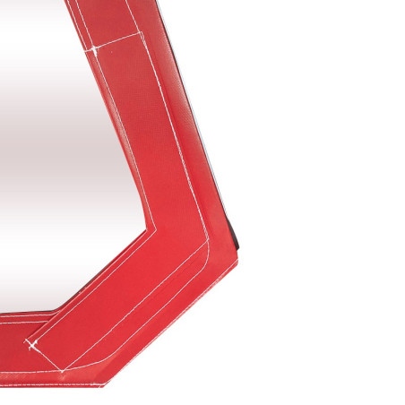 HAUT DE PORTE MÉHARI DROIT AVEC FERMETURE ÉCLAIR ROUGE