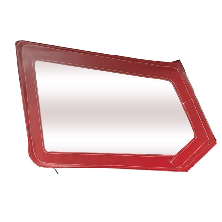 HAUT DE PORTE MÉHARI DROIT AVEC FERMETURE ÉCLAIR ROUGE