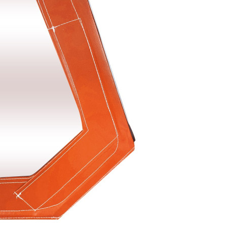 HAUT DE PORTE MÉHARI DROIT AVEC FERMETURE ÉCLAIR ORANGE