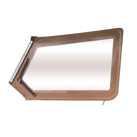 HAUT DE PORTE MÉHARI DROIT AVEC FERMETURE ÉCLAIR MARRON