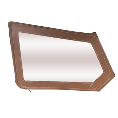 HAUT DE PORTE MÉHARI DROIT AVEC FERMETURE ÉCLAIR MARRON