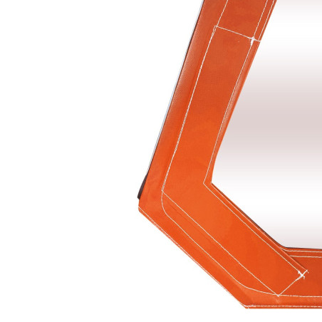 HAUT DE PORTE MÉHARI GAUCHE AVEC FERMETURE ÉCLAIR ORANGE