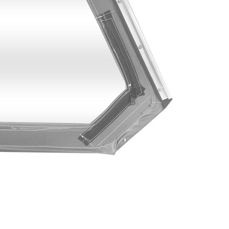 HAUT DE PORTE MÉHARI GAUCHE AVEC FERMETURE ÉCLAIR GRIS