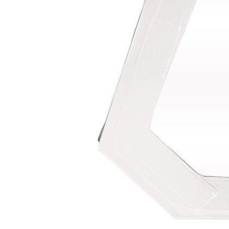 HAUT DE PORTE MÉHARI GAUCHE AVEC FERMETURE ÉCLAIR BLANC