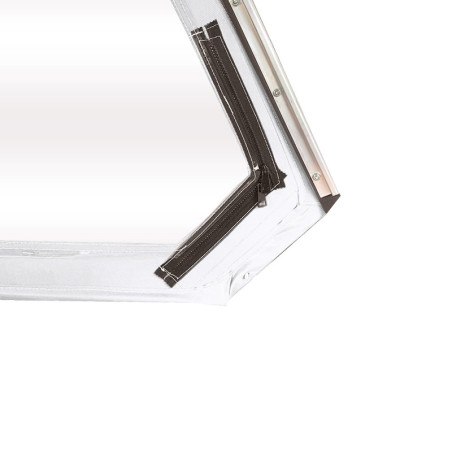 HAUT DE PORTE MÉHARI GAUCHE AVEC FERMETURE ÉCLAIR BLANC