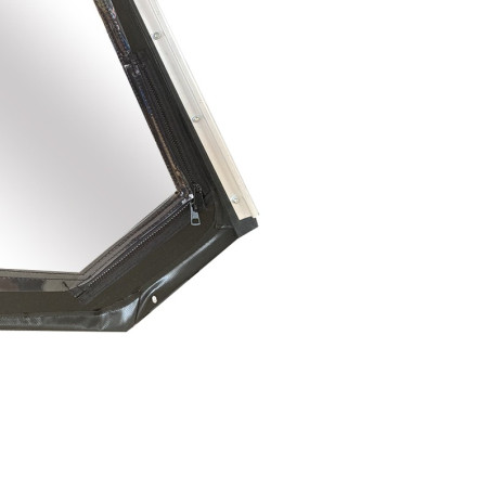 HAUT DE PORTE MÉHARI GAUCHE AVEC FERMETURE ÉCLAIR NOIR