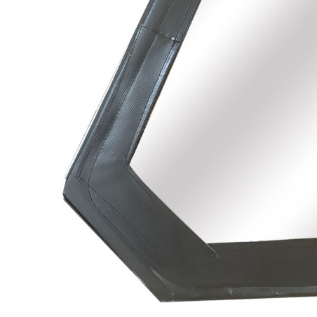 HAUT DE PORTE MÉHARI GAUCHE AVEC FERMETURE ÉCLAIR NOIR