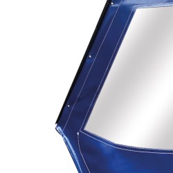 PORTE GAUCHE MÉHARI AM ENTOILÉE PVC BLEU MARINE