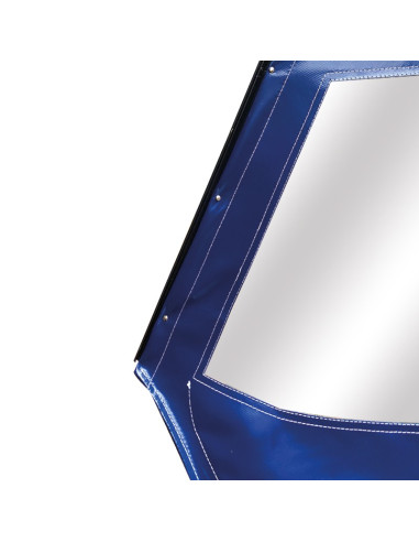 PORTE GAUCHE MÉHARI AM ENTOILÉE PVC BLEU MARINE