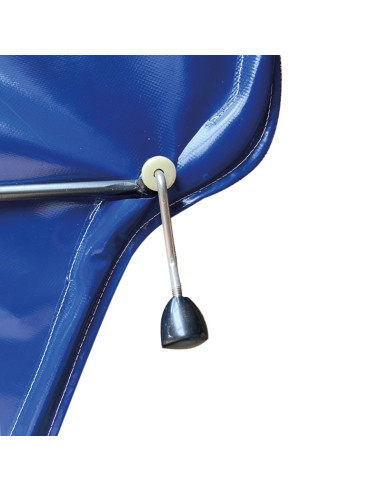 PORTE DROITE MÉHARI AM ENTOILÉE PVC BLEU MARINE