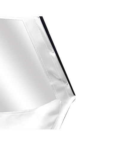 PORTE DROITE MÉHARI AM ENTOILÉE PVC BLANC