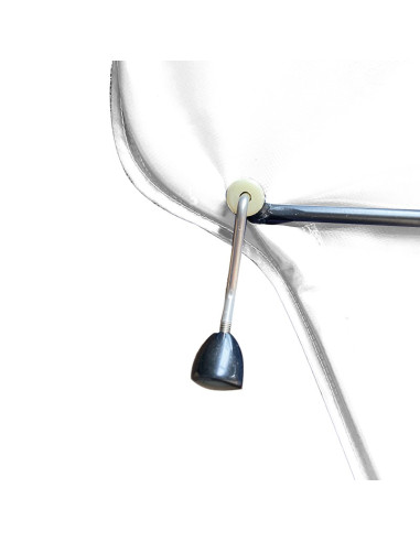 PORTE GAUCHE MÉHARI AM ENTOILÉE PVC BLANC