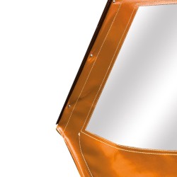 PORTE GAUCHE MÉHARI AM ENTOILÉE PVC ORANGE