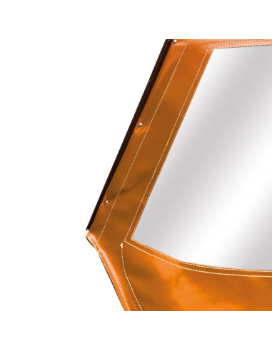 PORTE GAUCHE MÉHARI AM ENTOILÉE PVC ORANGE
