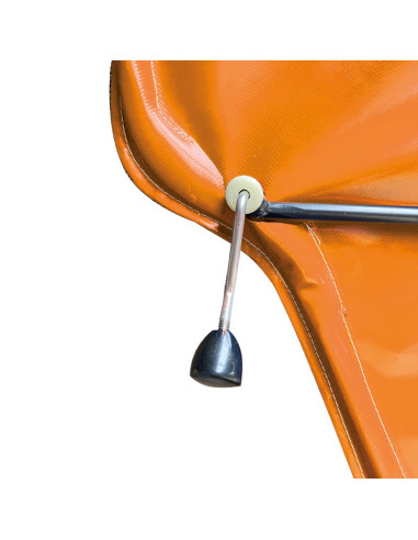 PORTE GAUCHE MÉHARI AM ENTOILÉE PVC ORANGE