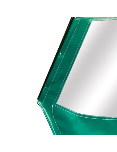 PORTE GAUCHE MÉHARI AM ENTOILÉE PVC VERT