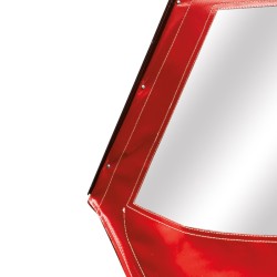 PORTE GAUCHE MÉHARI AM ENTOILÉE PVC ROUGE