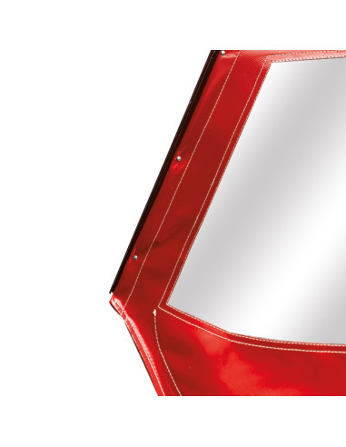 PORTE GAUCHE MÉHARI AM ENTOILÉE PVC ROUGE