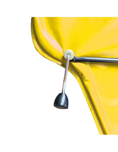 PORTE GAUCHE MÉHARI AM ENTOILÉE PVC JAUNE