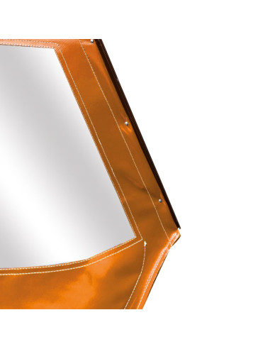 PORTE DROITE MÉHARI AM ENTOILÉE PVC ORANGE