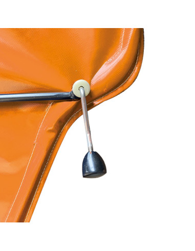 PORTE DROITE MÉHARI AM ENTOILÉE PVC ORANGE