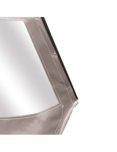 PORTE DROITE MÉHARI AM ENTOILÉE PVC GRIS