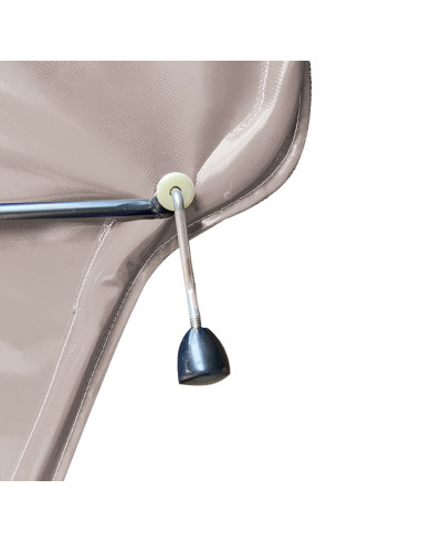 PORTE DROITE MÉHARI AM ENTOILÉE PVC GRIS