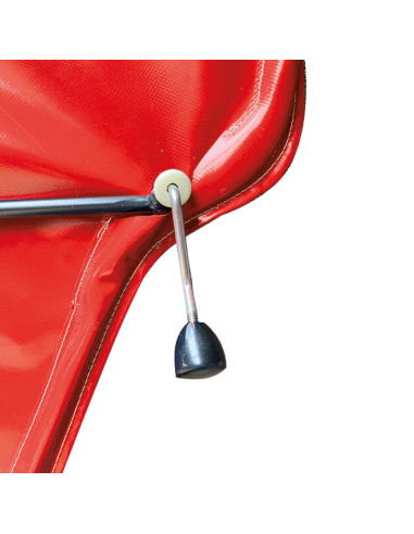 PORTE DROITE MÉHARI AM ENTOILÉE PVC ROUGE