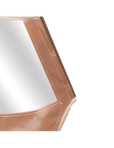 PORTE DROITE MÉHARI AM ENTOILÉE PVC MARRON