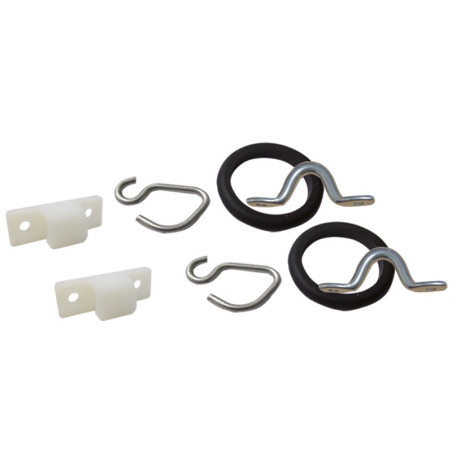 ENSEMBLE FIXATION LATÉRALE DU CAPOT MÉHARI BLANC