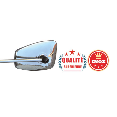 KIT RÉTROVISEURS 2CV QUALITÉ SUPÉRIEURE EN INOX