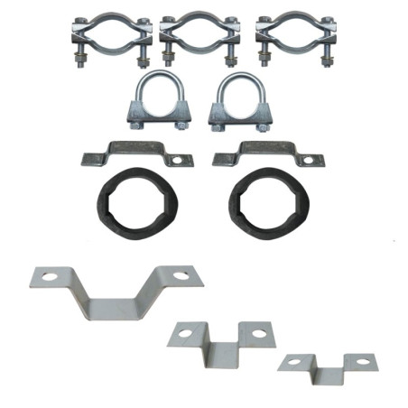 KIT COMPLET FIXATION ÉCHAPPEMENT ACADIANE - AK 400 SORTIE COURTE