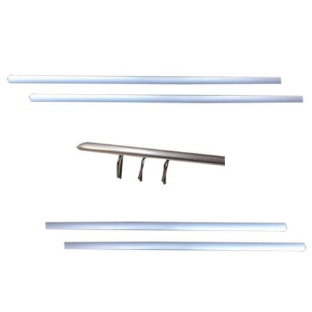 LOT DE 4  BAGUETTES PORTES DE 2CV