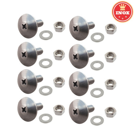 LOT DE 8 VIS INOX ORIGINE