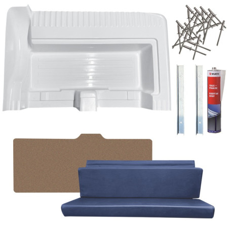 ADAPTATEUR 4 PLACES SIEGE BLEU MARINE PLANCHE MEDIUM + BUTEES