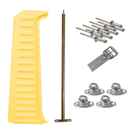 MONTANT DROIT COMPLET  MEHARI JAUNE ATACAMA