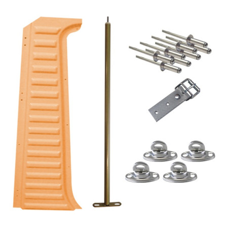 MONTANT DROIT COMPLET  MEHARI  ORANGE KIRCHIZ