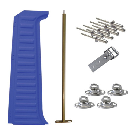 MONTANT DROIT COMPLET MEHARI BLEU AZUR