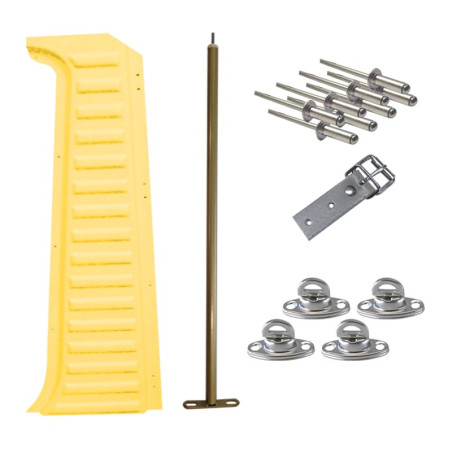 MONTANT GAUCHE COMPLET MEHARI JAUNE ATACAMA