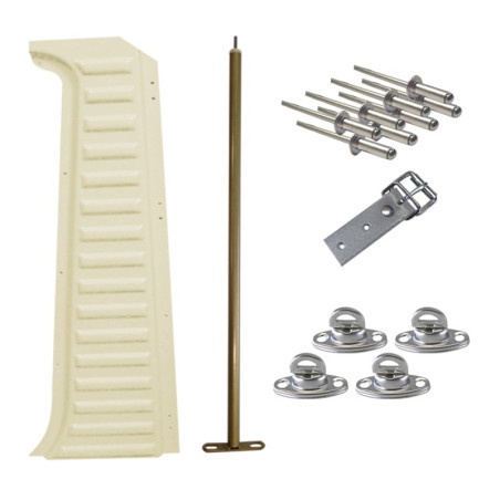 MONTANT GAUCHE COMPLET MEHARI BEIGE HOGGAR