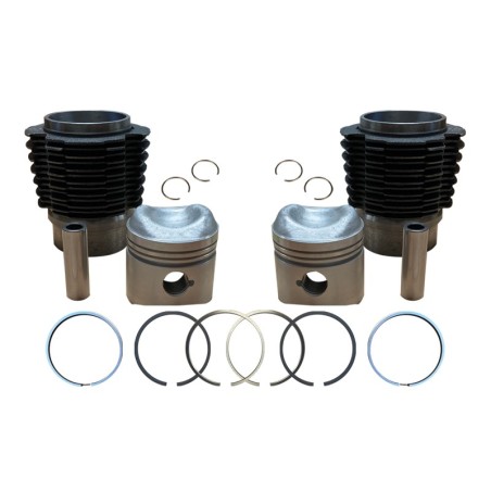 Cylindre + piston moteur 425 cm3 x2 (diamétre 66x62) 2cv dyane