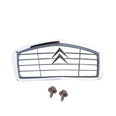 CALANDRE 2CV BORDURE CHROME + CHEVRONS