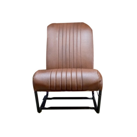 SIEGE AVANT ASYMETRIQUE NEUF SKAI MARRON PERFORE