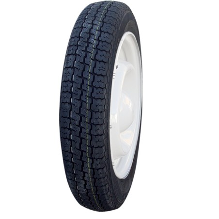 ROUE COMPLETE 135X15 PNEU SUR JANTE BLANCHE
