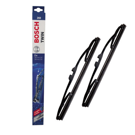 PAIRE DE BALAI D'ESSUIE GLACE BOSCH POUR 2CV DYANE ACADIANE