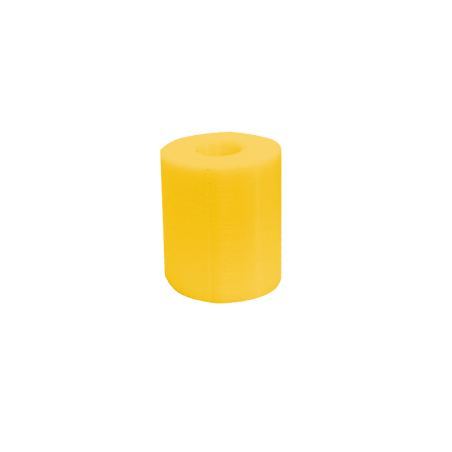 BUTOIR SUPERIEUR JAUNE DE FIXATION PLANCHE DE BANQUETTE ARRIÈRE MÉHARI AVEC VIS