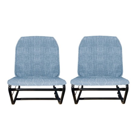 LOT DE 2 GARNITURES DE SIEGES AVANT SYMETRIQUE JEANS 2CV SPECIAL (ss rabat)