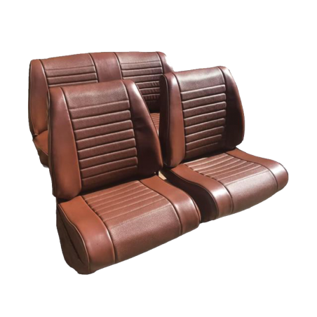 GARNITURES AMI8 BREAK 2EME GÉNÉRATION 2 SIÈGES AV.+ BANQUETTE AR.MARRON PERFORE