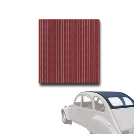 CAPOTE 2CV ROUGE CINABRE FERMET INTERIEURE
